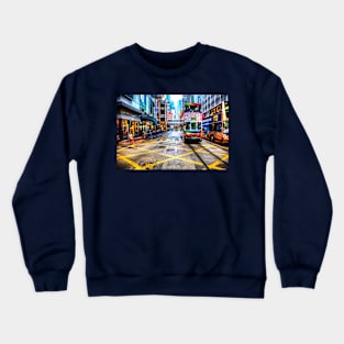 Hong Kong Tram Crossing Crewneck Sweatshirt